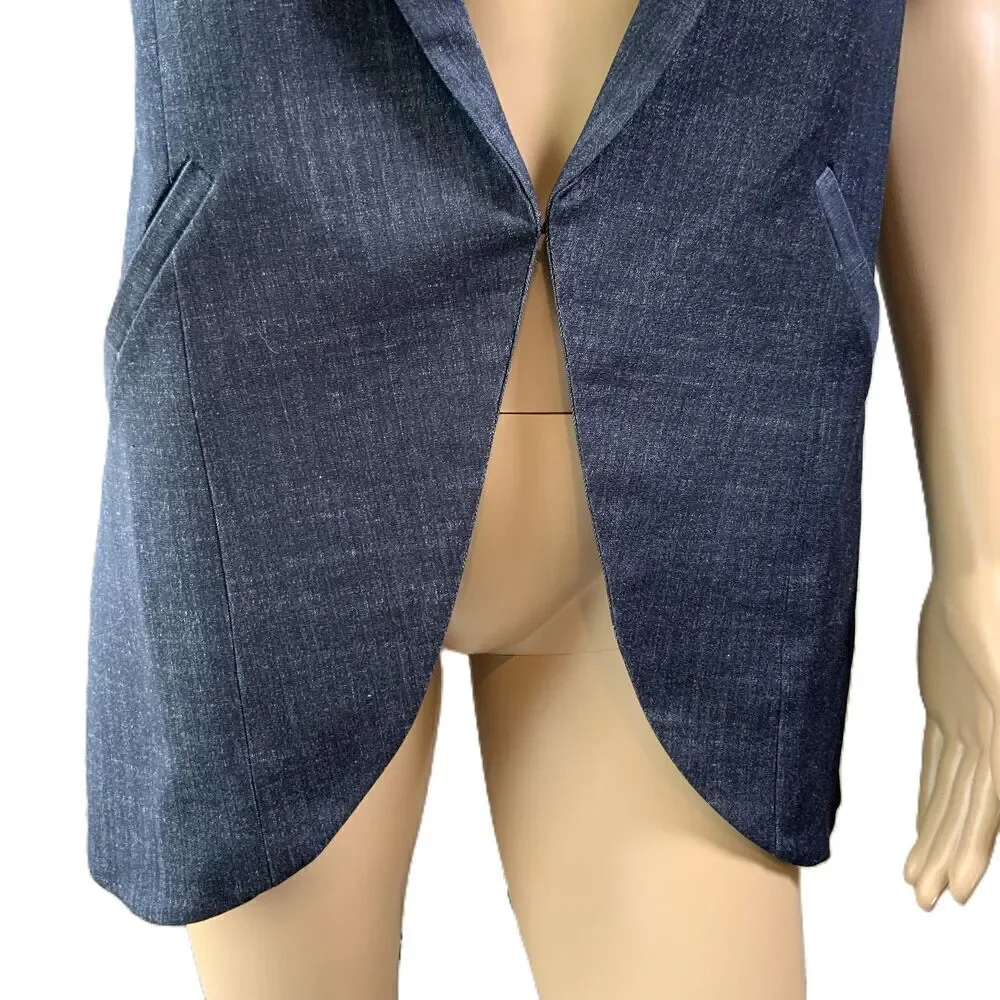 BCBGeneration Dkink Sleeveless Open Front Vest Size Small‎ Coquette Academia